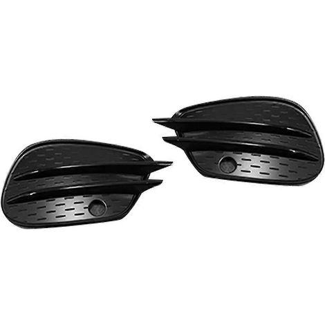 1 paire de caches de prises d'air pour feux antibrouillard avant compatibles avec GLS W166 X166 2015-2019, grille de séparation chromée (1/5)