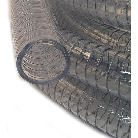 Tuyau spiralé PVC Tuyau aspiration refoulement 32 mm 10 m Transparent (1/5)