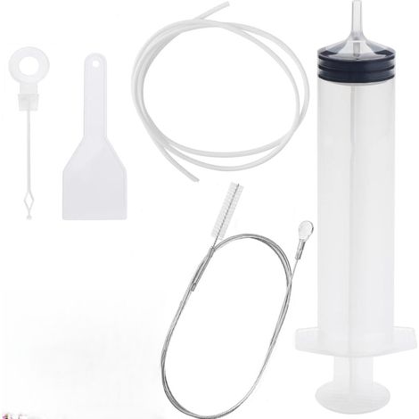 Kit d'Outil de Nettoyage de Réfrigérateur,5 Pièce Kit Nettoyage Frigo,1.5 M Frigo Outils de Nettoyage,Drague de Vidange Réfrigérateur,pour Le Réfrigérateur et de la Cuisine (1/5)