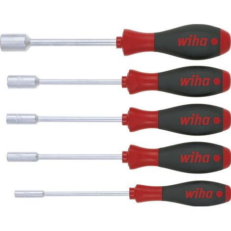 Wiha Set di giravite SoftFinish® Chiave a tubo esagonale, 5 pz. (01034)