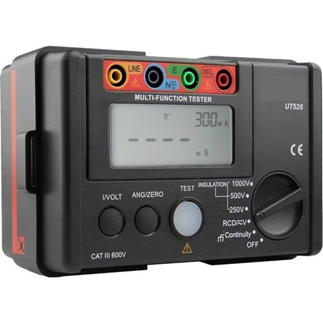 Testeur De Résistance D'isolement De Compteur Électrique Numérique UT526 Voltmètre AC DC/RCD/Continuité À Faible Résistance (1/4)