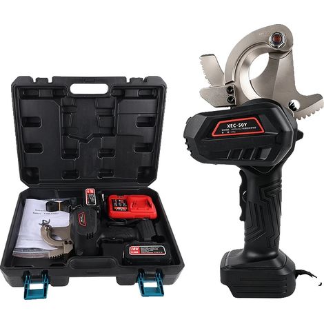Tagliacavi, tensione 18V, batteria da 5,0Ah, capacità di taglio di 3 cavi in ​​rame da 120mm², design portatile, azionamento elettrico. (1/5)