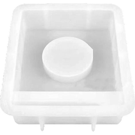 Moules en silicone pour moulage, moule en silicone pour bougeoir, moule en silicone pour bougeoir, moule en plâtre (1/4)