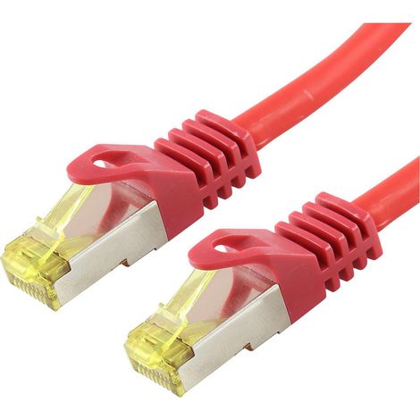 LOGON PROFESSIONAL PATCHKABEL S/FTP AWG26 LSOH 5M - CAT6A 500MHz - ROT, TCR6ASS050R