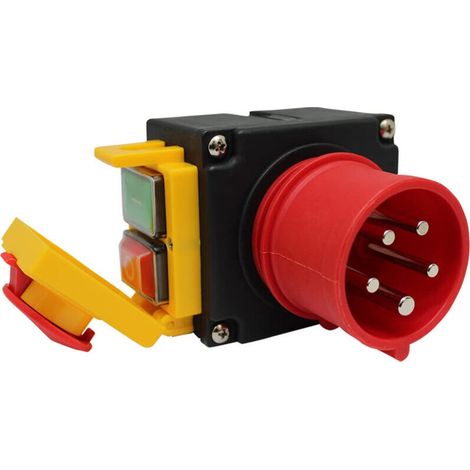 KOA7 equipment power on/off switch 380/400V 3-phase ribbon cable industrial plug (1/5)