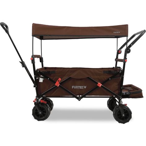 FUXTEC Folding Wagon / Foldable Wagon / Trolley / Hand Cart CTB-800 Brown (1/5)