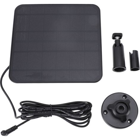 Ortviai Panneau Solaire 6 V 5 W pour Caméra de Sécurité Ring Spotlight Cam et Stick Up Cam, Étanche IP65 (1/5)