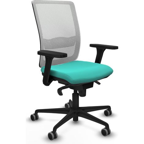 Chaise de bureau piqueras y crespo Haches turquoise mousse injectée (1/2)