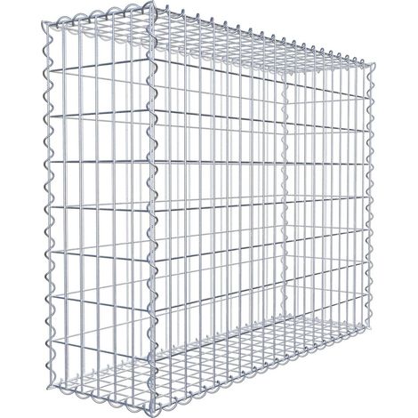 Gabiondeco - Gabion 100 cm x 80 cm x 30 cm (L x H x P). mailles 5 x 10 cm. Spirale - Made in Germany (1/7)