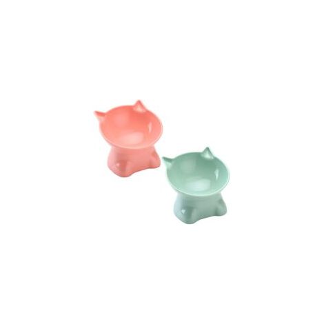 Katzennapf Set Augmente Katzennapf en Plastique bol de nourriture Katzennapf - Gamelles des Chats(Type:style5) (1/4)