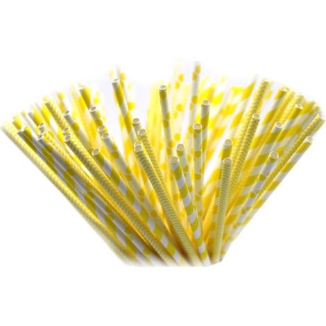 Biologisch abbaubare Papierstrohhalme, 20 cm Durchmesser, 6–10 Stück, Tamipol