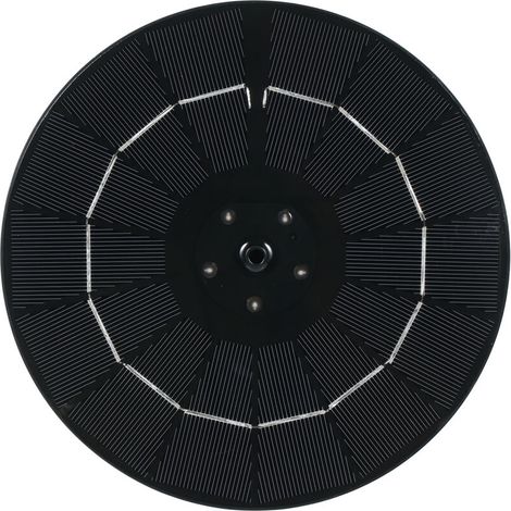 Fontaine Solaire - Pompe À Eau LED Colorée - Jardin Extérieur - 3,8 W - 130 Cm Hauteur De Jet - 6 Buses Incluses (1/5)