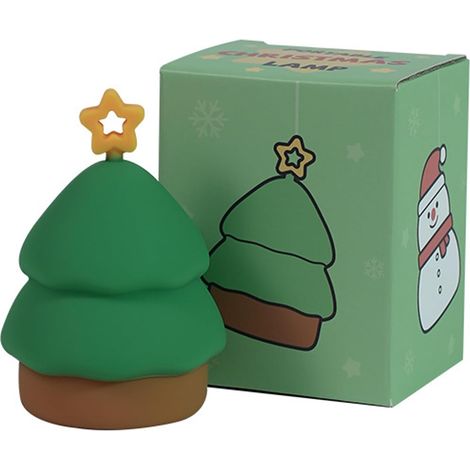 Veilleuse bonhomme de neige allumée en permanence et options d'éclairage en mode arc-ciel Lampe de nuit silicone pour lueur nocturne d'hiver, arbre de Noël (1/5)