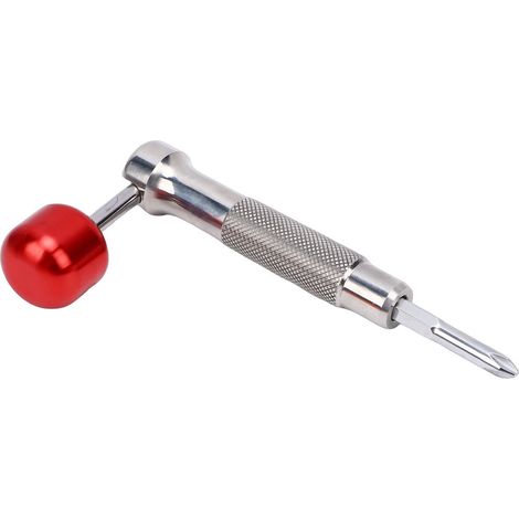 Lot clé à pipe plateau 1/4 6.35mm avec douilles, embouts S2 et vilebrequin, acier carbone inox, mini 59x15mm, poignée ergo, réparation vélo moto (1/5)