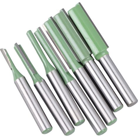 7-teiliges Nutfräser-Set (1/4 Zoll Schaft) mit Hartmetall-Holzbearbeitungswerkzeugen und Aufbewahrungsbox (1/5)