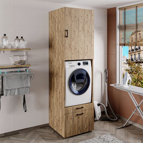 Roomart S2 Waschmaschinenschrank 67 cm, Eiche