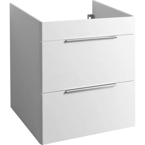 Bruckner Neron - Mobile lavabo 576x64x45 cm, 2 cassetti, bianco 500.117.0 (1/2)