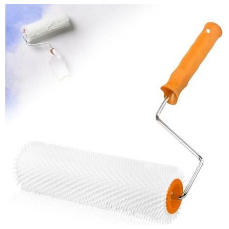 Rouleau À Pointes 23 Cm Pour Enduit De Nivellement, Pointes 14 Mm, Outil D'aération Manuel En Plastique