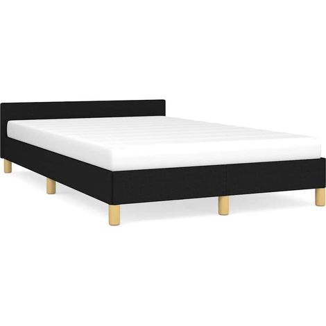 Maison Exclusive - Giroletto senza Materasso Nero 120x200 cm Tessuto