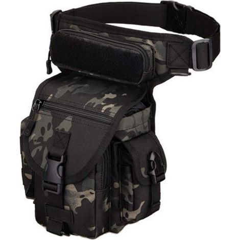 Taktische Beintasche MOLLE wasserabweisend für Herren, Motorrad, Wandern, Outdoor (1/5)