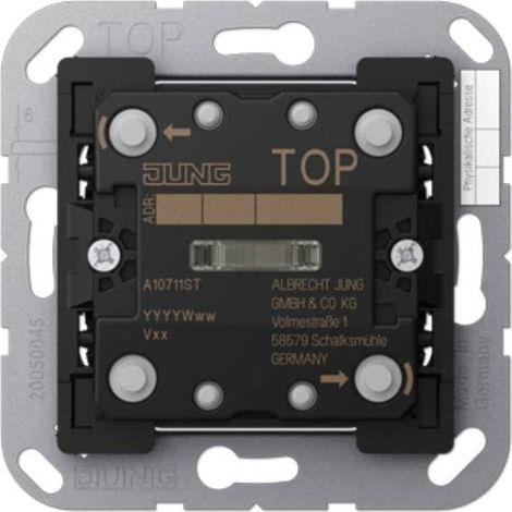 Jung Pulsador KNX Estándar, 1 vía, F10, Secure, serie AS/A A 1071 1ST