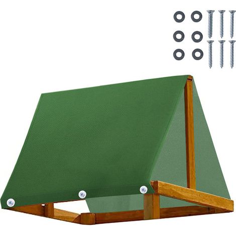 600D jardin patio imperméable à l'eau extérieure balançoire set remplacement auvent couverture (1/5)