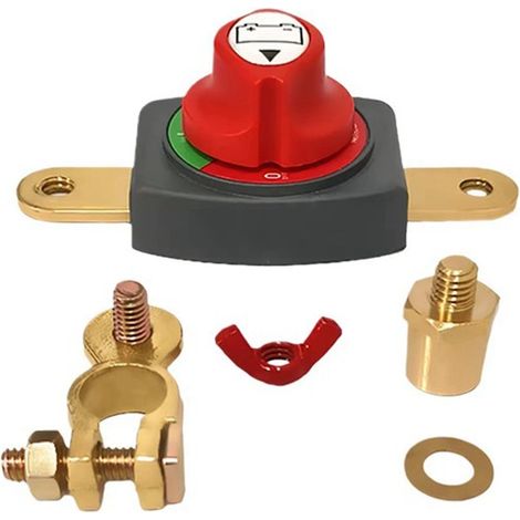 1 color: as pictured. Material: plastic + metal. Battery circuit breaker, on/off, battery isolation. (1/4)