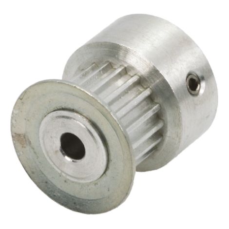 Poulie pour courroie crantée en Aluminium, acier zingué 14 dents , pas de 2mm, alésage 3mm ( Prix pour 1 )