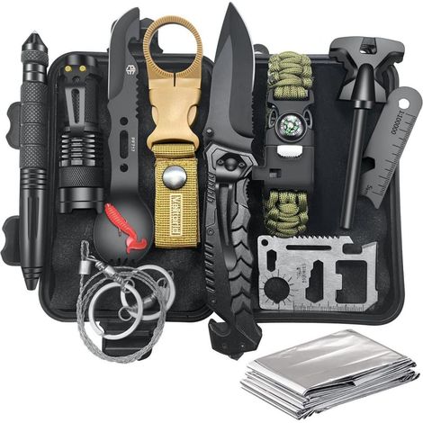 Survival Kit Geschenk Männer Weihnachten Outdoor 13 in 1 Ausrüstung (1/5)