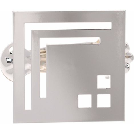 2 Pinces Carré - Chrome Mat