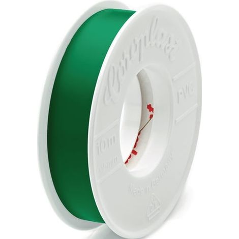 NASTRO ISOLANTE ELETTRICO COROPLAST 302 VERDE 10 M 15 MM ROTOLO - 1656 (1/4)