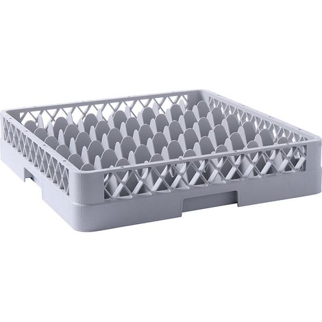 Cesta para lavavajillas para vasos y cristalería, 49 piezas, 50x50cm - Hendi 877012