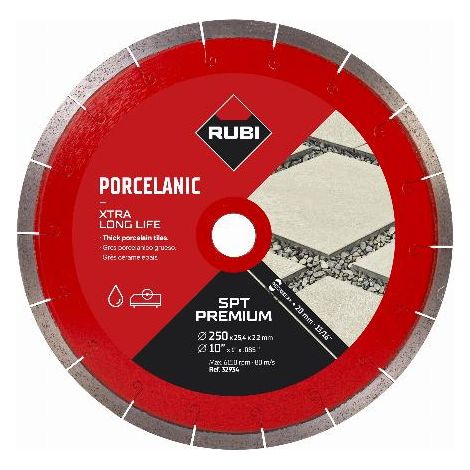 Disco diamantato SPT 250 RUBI Ø 250 mm per materiali duri - 32934