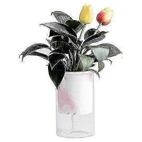 Pot de fleurs à arrosage automatique - Céramique - Double paroi - Créatif - Convient à une utilisation intérieure et extérieure (1/4)