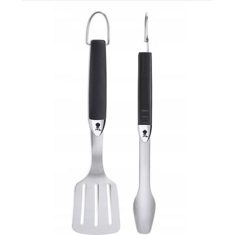 Set 2 utensili per barbecue inox 6645