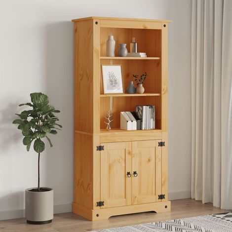 Küchenbuffet - vidaXL Buffetschrank Mexiko-Stil Kiefernholz 80x40x170 cm - Schrank mit Regalfächern (1/5)