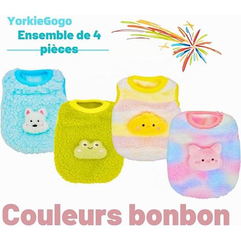 Vêtements Animaux, Sweaters-Pulls Peluche Colorés Bonbon Chats (1/2)