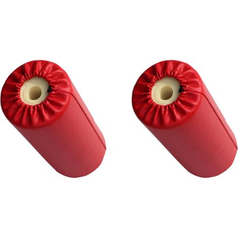 2X Coussin de Pied en Mousse de Cuir PU, Rouleau Éponge, Équipement d'exercice pour, la Salle de Sport, Le Banc de Musculation, la Machine D'Entraînement (1/5)