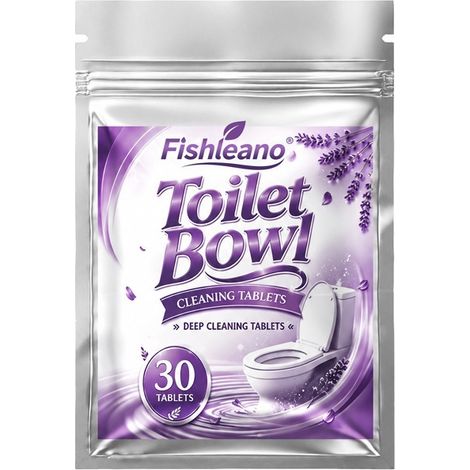 FISHLEANO Toilet Cleaning Tablets (Effervescent Tablets) – Powerful descaling, stain removal and bathroom odor neutralizing tablets (1/5)