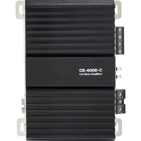 Mophorn Amplificador monobloque para automóvil de 400W RMS,compatible con 1/2/4 ohmios,incluye control remoto para ajustar el nivel del subwoofer,refuerzo de graves,ajuste de fase y control de volumen