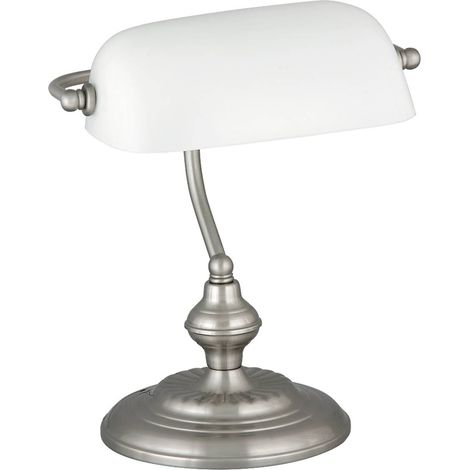 Lampe banquier chrome satiné E27 Bank 4037 Rabalux (1/4)