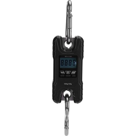 Balance électronique portable mini avec affichage LED - Équipement de pesage noir (1/5)