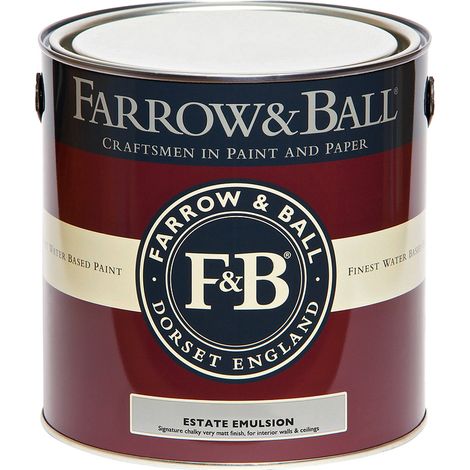 Farrow & Ball – Peinture mate intérieure 2,5L – Finition ultra-mate A+ – Faible odeur et COV – Pour murs et plafonds – Plus de 300 couleurs disponibles