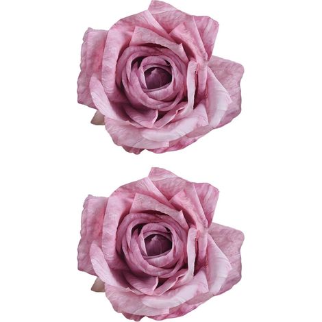 Lot de 2 embrasses de rideaux imitation roses pour traitement de fenêtre, tissu polyester, accessoires de décoration de fenêtre