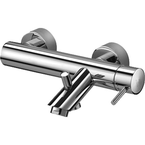 Miscelatore esterno per vasca con deviatore bianco opaco Paffoni serie Light LIG022BO  Ottone - Bianco Opaco (1/3)