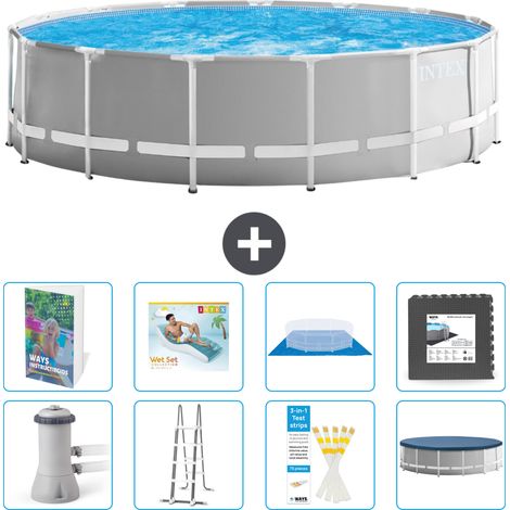 Prism Frame Pool Rund - 457x122 cm - 9-teilig S533