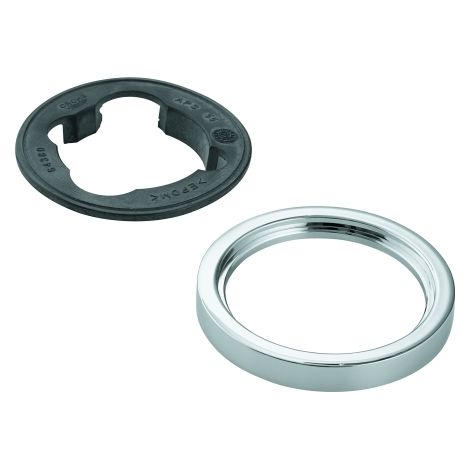 Rosette 48603 für WT-Batterien ohne Zugstange rund chrom (1/2)