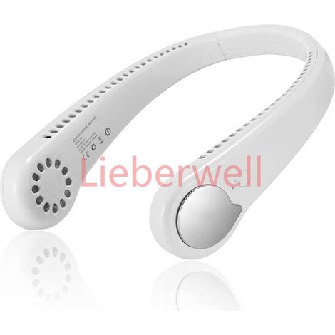 Ventilateur Cou Portable Mini Ventilateur USB,3,Speeds,sans lame avec flux d’air à 360°, ,Ventilateur Nuquepour Bureau Domicil[147] (1/4)