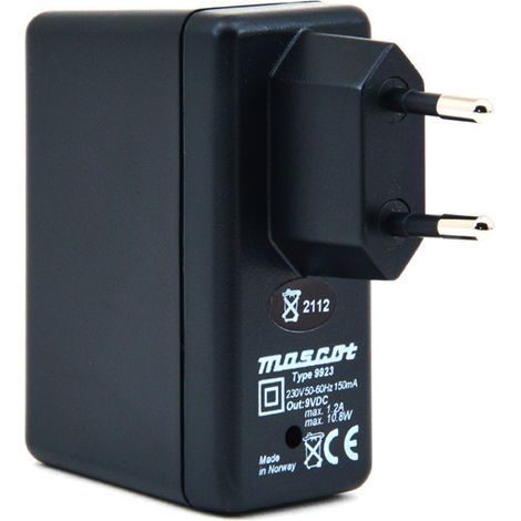 Mascot - Alimentation à découpage 9V/ 1.2A 230V Mascot 9923CC