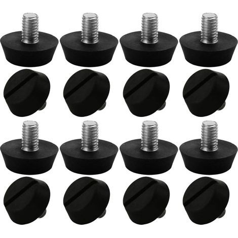 16pcs Adjustable Furniture Legs Leveling Pad Base Table Chair Leg Adjustable Floor Protector M6 x 10 x 20mm (1/5)